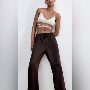 Zara Satin Pants Small